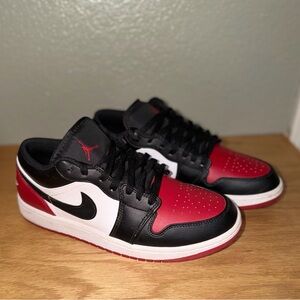 Air Jordan Low Red Black Sneakers